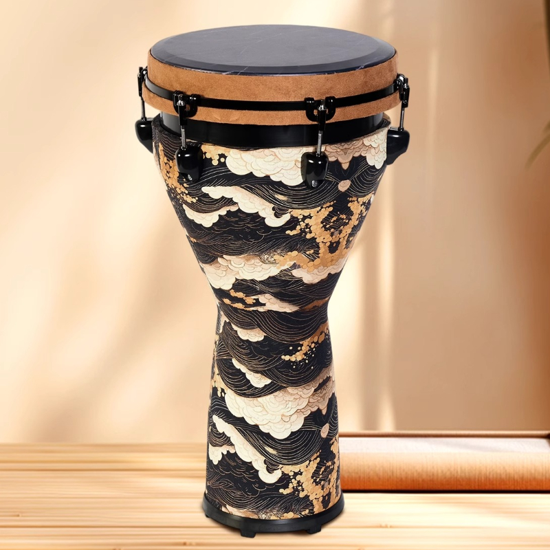 Musical Instrument Percussion - Tambor djembe profissional 12 Polegada adulto