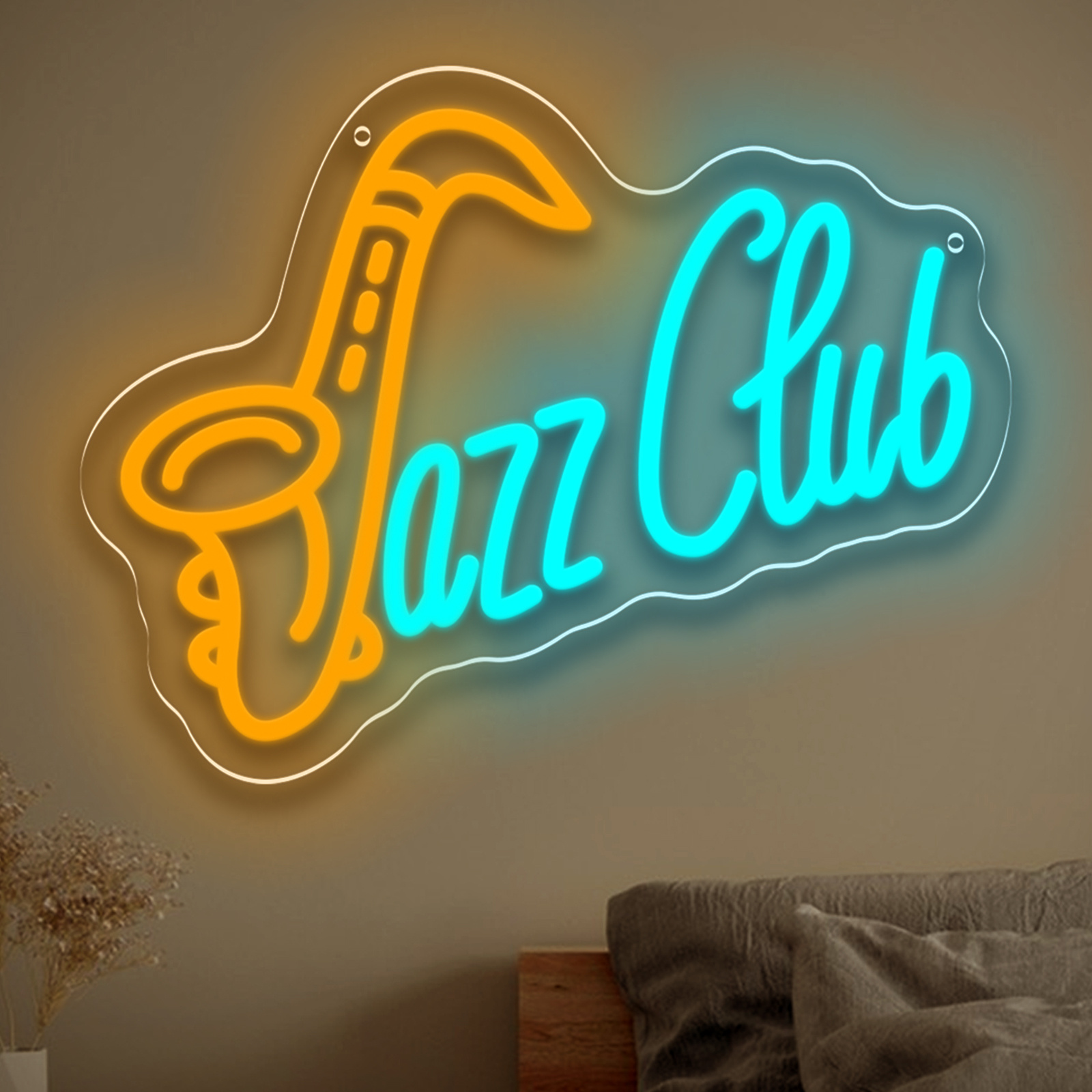 Musical Instrument Sign - Jazz club led sinal de néon
