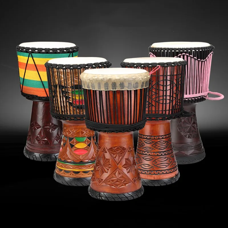 Musical Instrument Percussion - 12 Polegada djembe mogno tambor africano