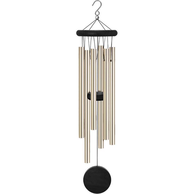 Wind Chime Tubular - Sino de Vento com Tag Octogonal