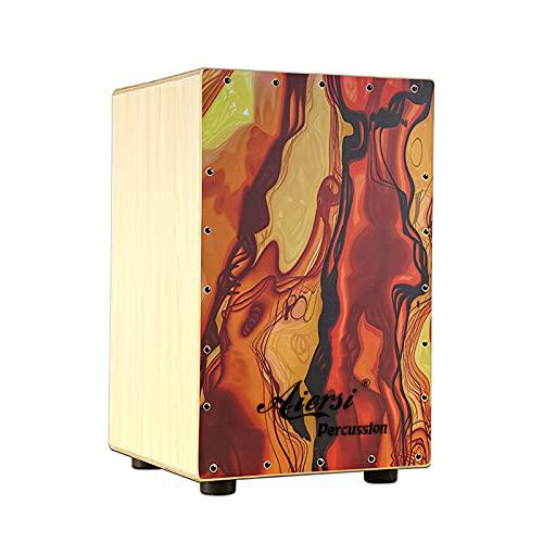 Musical Instrument Percussion - Cajon de Madeira Colorido, Instrumento de