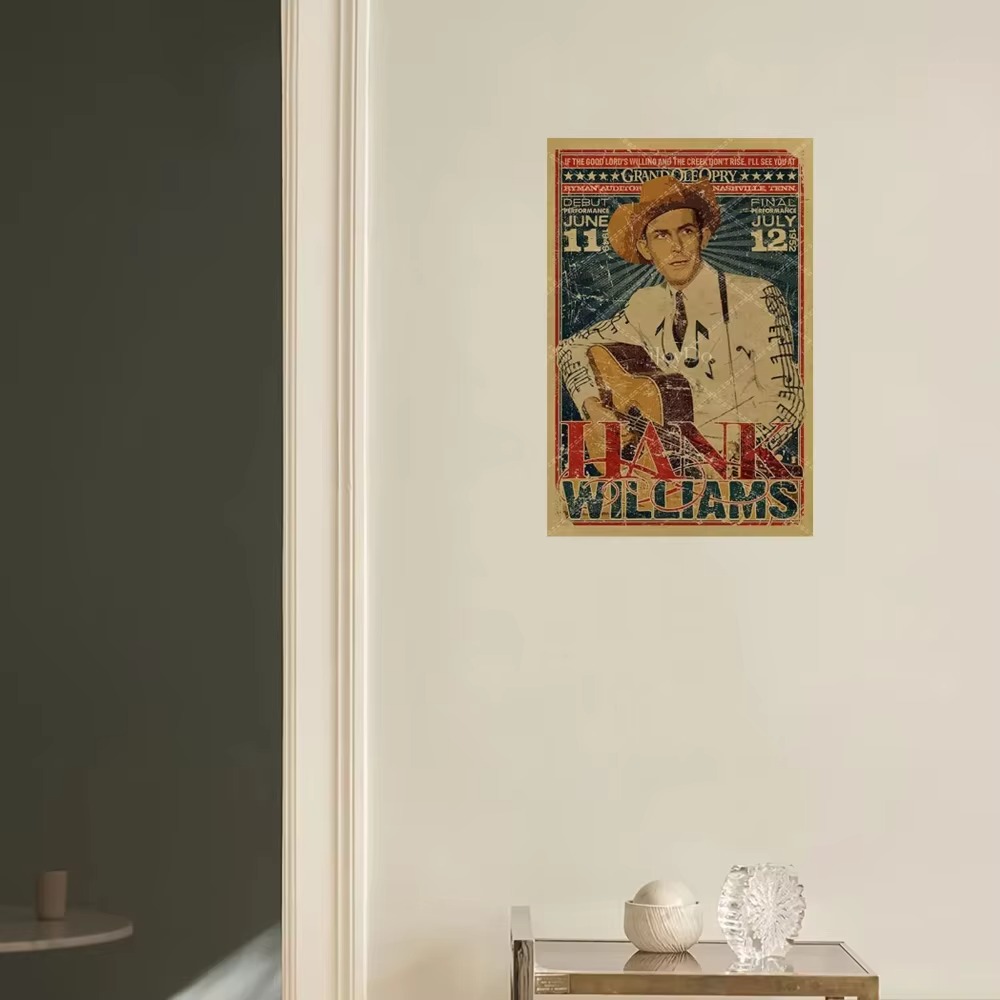Hank Williams Sinal de metal r - Musical Instrument Sign avaliação e preço
