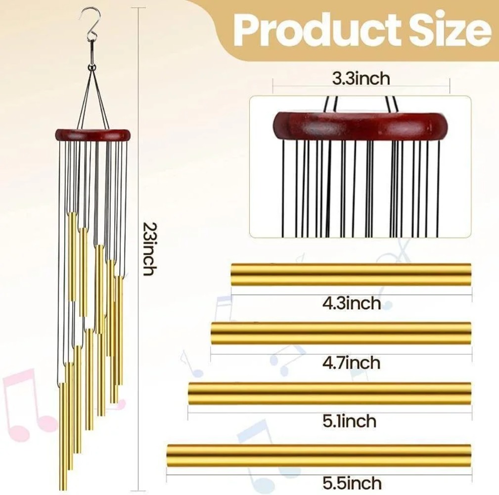 Sinos de Vento de Tubos de Alu - Wind Chime Tubular avaliação e preço