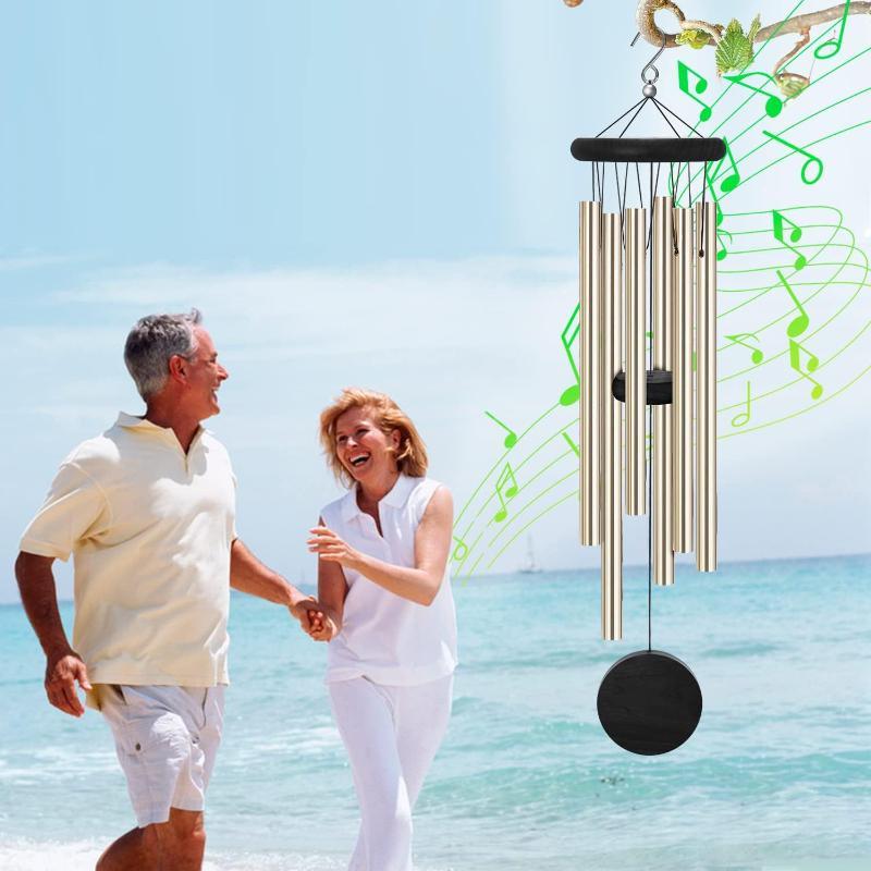 【D】Sino de Vento em Madeira Ve - Wind Chime Tubular avaliação e preço