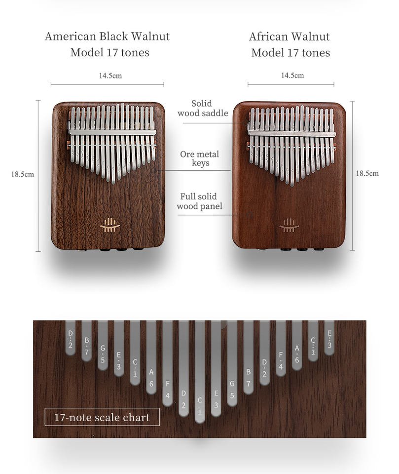 A-17 Kalimba Elétrica de Nogue - Musical Instrument Percussion avaliação e preço