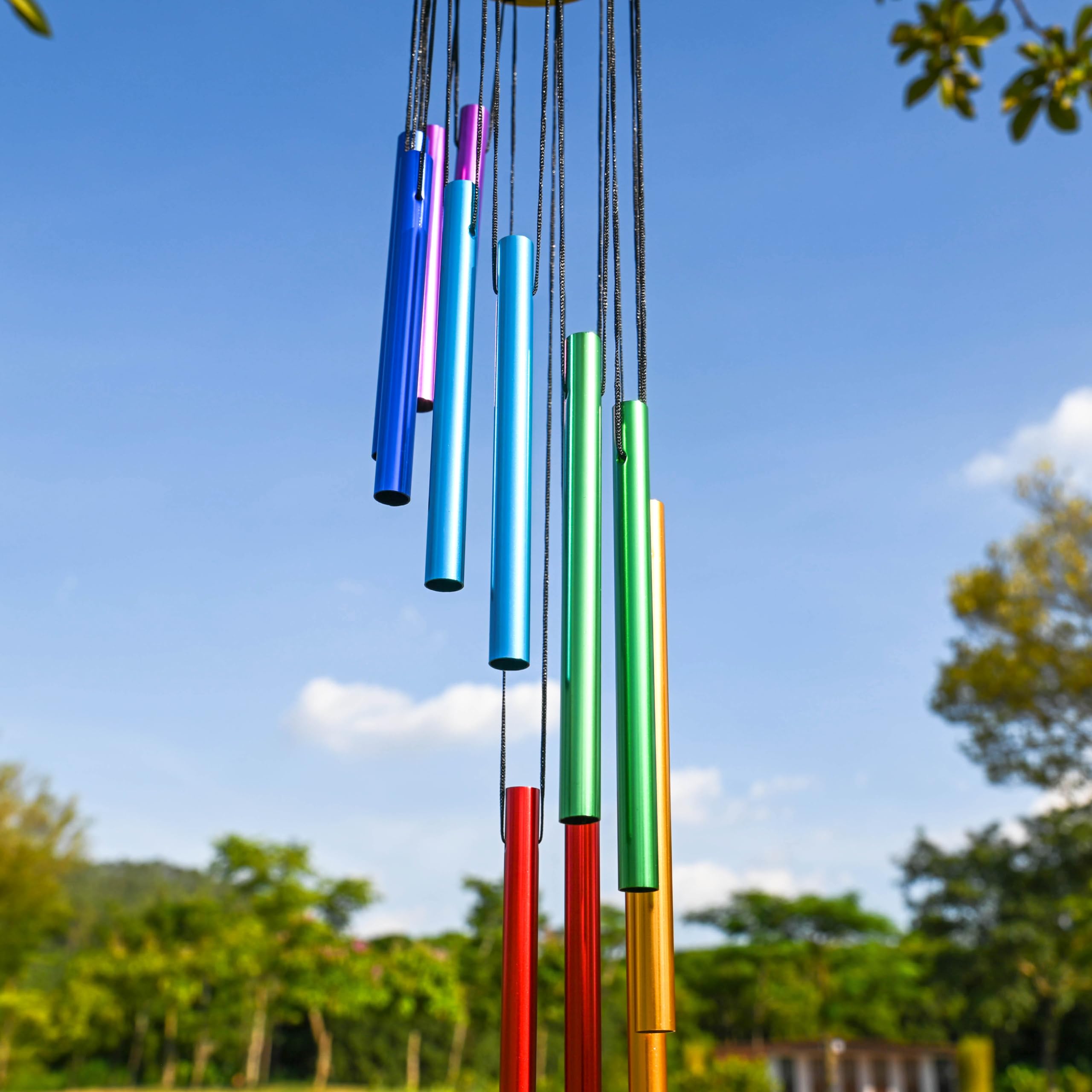 Novo 12 tubos sinos de vento a - Wind Chime Tubular avaliação e preço