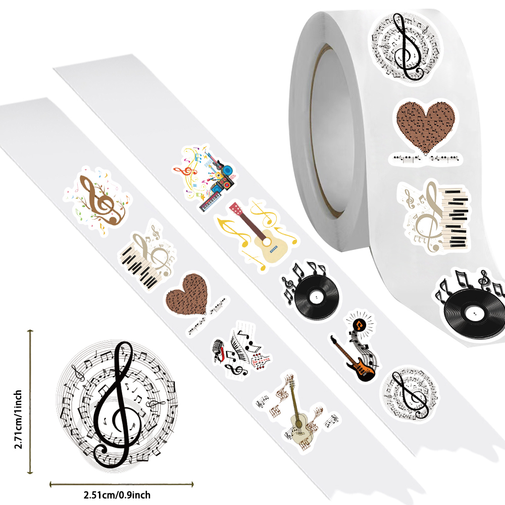 Rolo de Adesivos Temáticos de  - Musical Instrument Old avaliação e preço