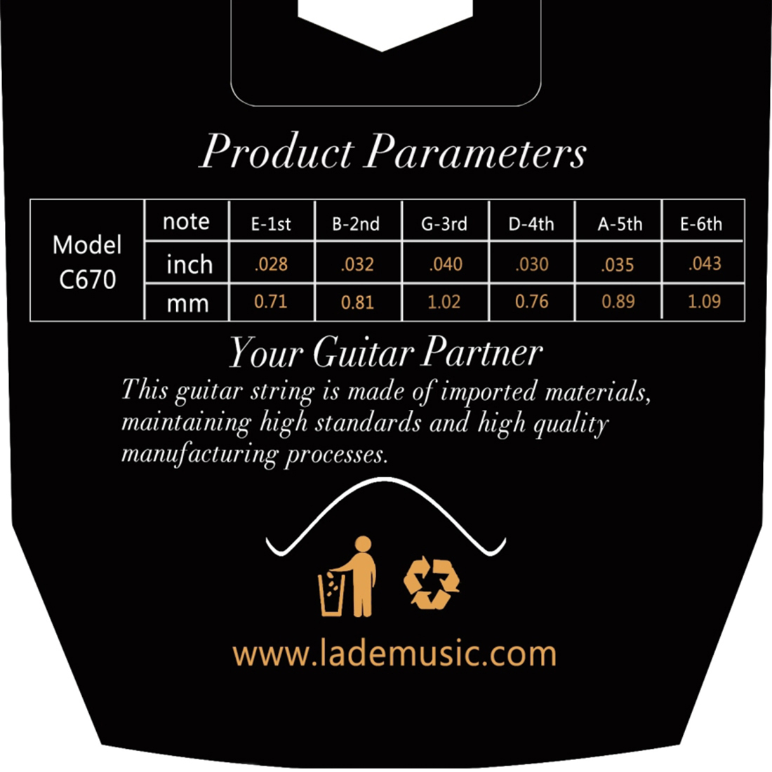 IRIN-C670 Cordas De Guitarra C - Classical Guitar Nylon avaliação e preço