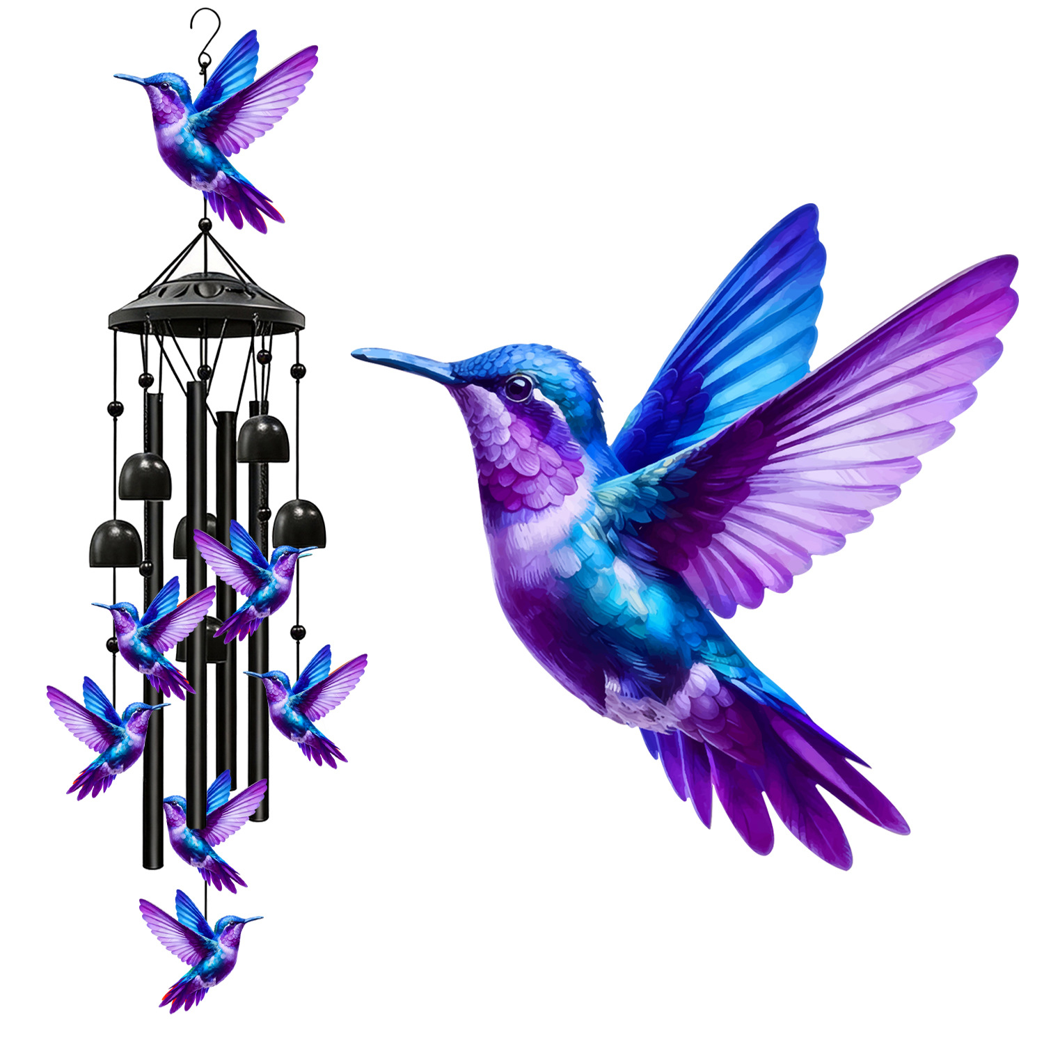 Sinos de Vento de Metal em For - Wind Chime Tubular avaliação e preço