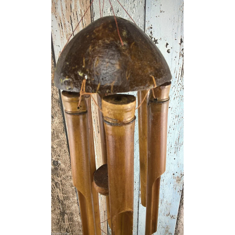 Tubo de bambu artesanal natura - Wind Chime Tubular avaliação e preço