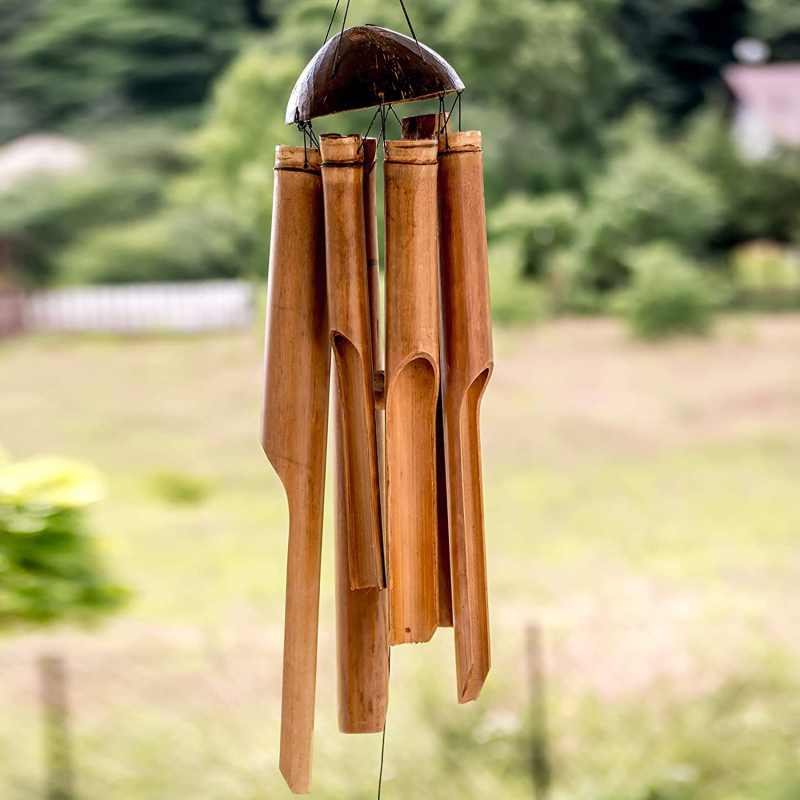 Tubo de bambu artesanal natura - Wind Chime Tubular avaliação e preço