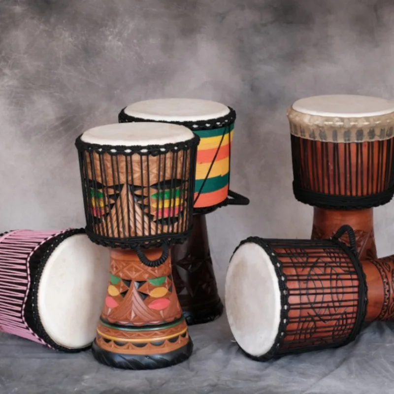 12 Polegada djembe mogno tambo - Musical Instrument Percussion avaliação e preço