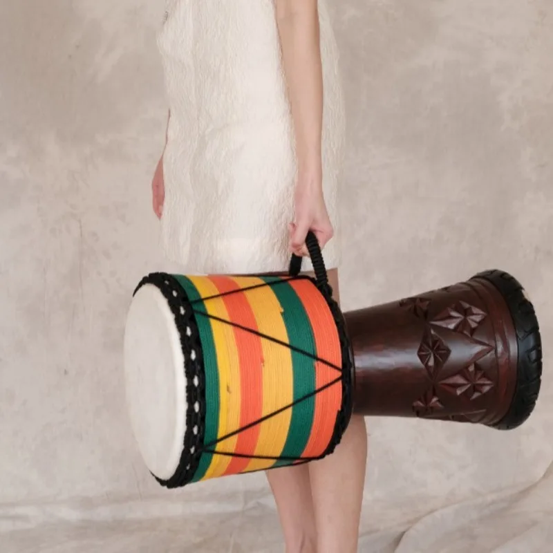 12 Polegada djembe mogno tambo - Musical Instrument Percussion avaliação e preço