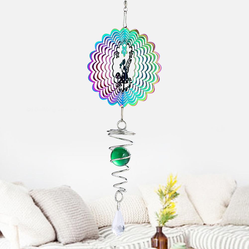 Cinético gradiente cor girador - Wind Chime Tubular avaliação e preço