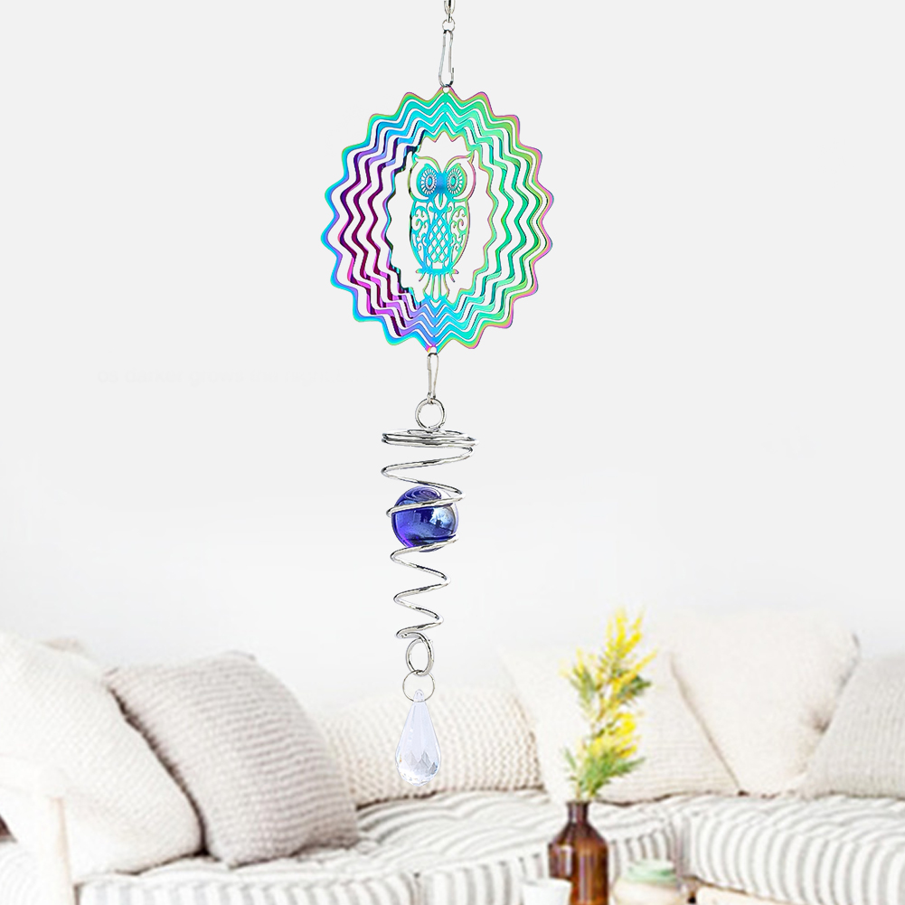 Cinético gradiente cor girador - Wind Chime Tubular avaliação e preço