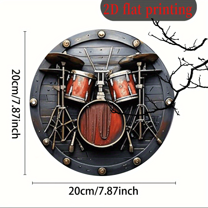 2d plano, 1 peça, 20.32x20.32  - Musical Instrument Sign avaliação e preço
