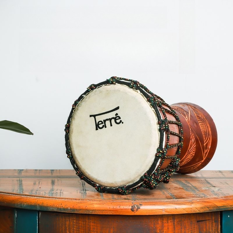 Tambor Africano Pequeno para C - Musical Instrument Percussion avaliação e preço