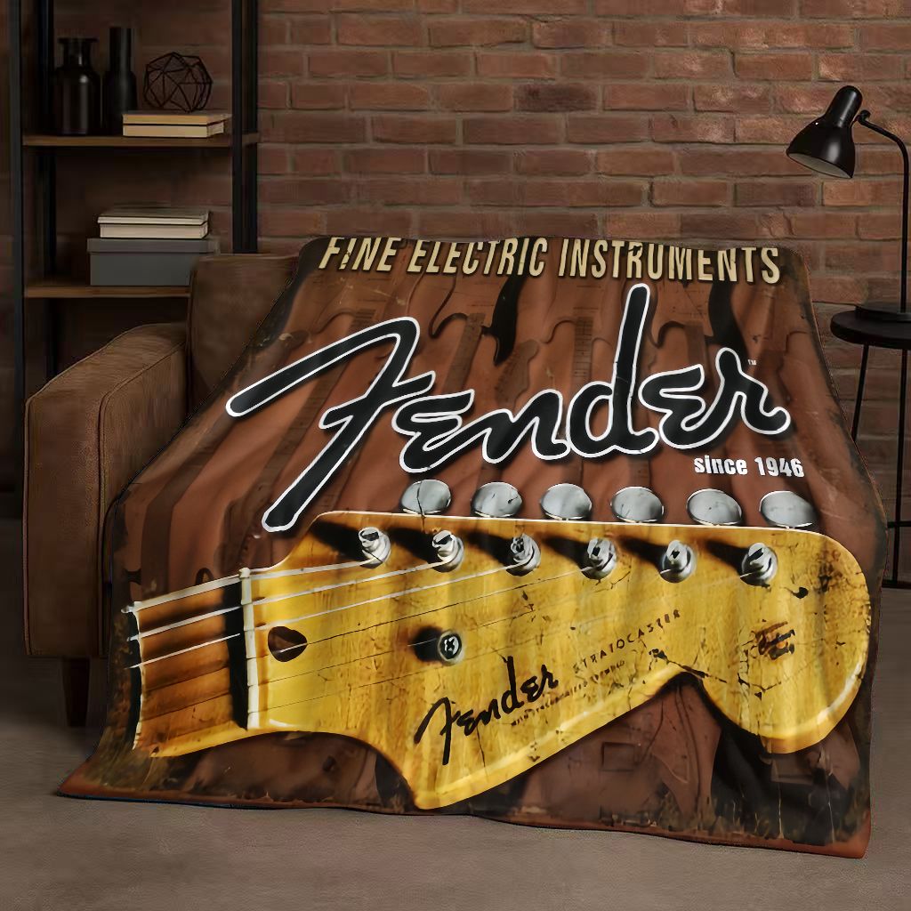 Cobertor de Flanela 3D F-Fende - Musical Instrument Sign avaliação e preço