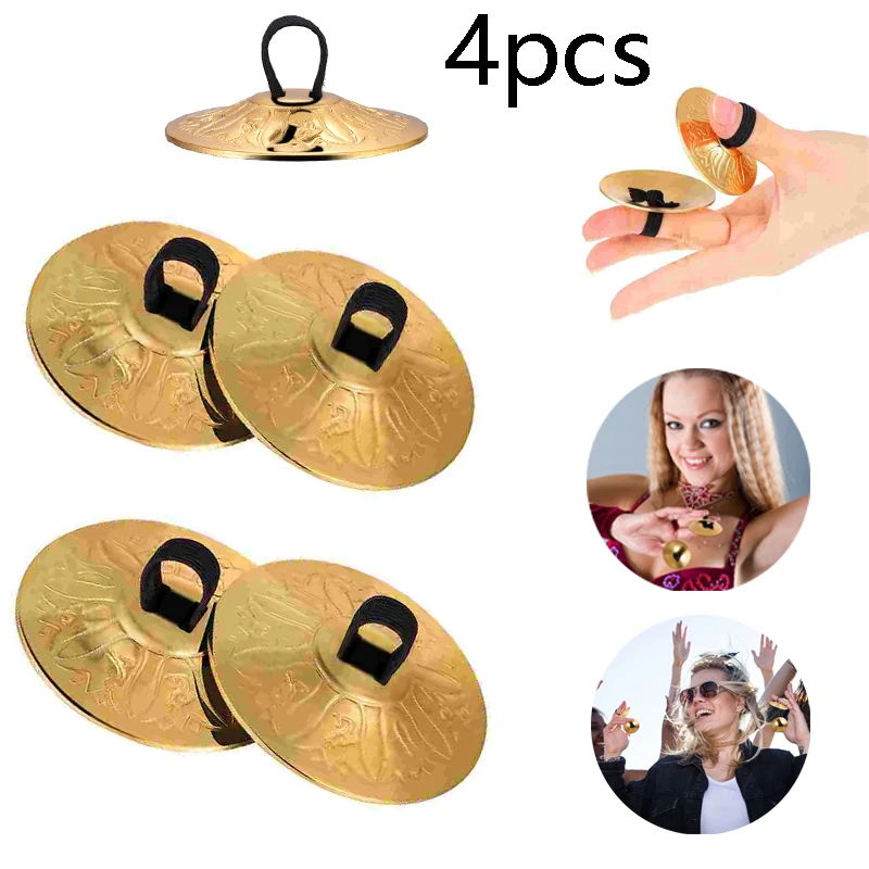 4/8 Peças Mini Zills de Cobre  - Musical Instrument Zills avaliação e preço