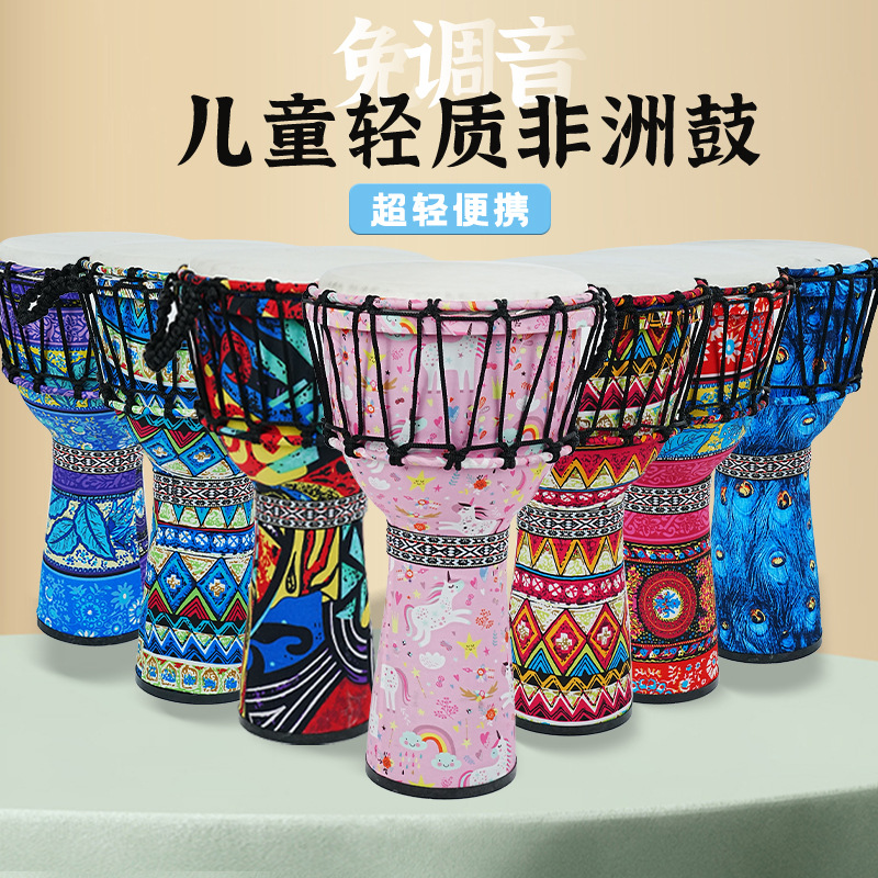 Tambor africano de PVC com pel - Musical Instrument Percussion avaliação e preço