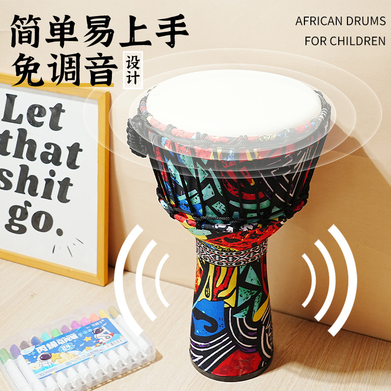 Tambor africano de PVC com pel - Musical Instrument Percussion avaliação e preço