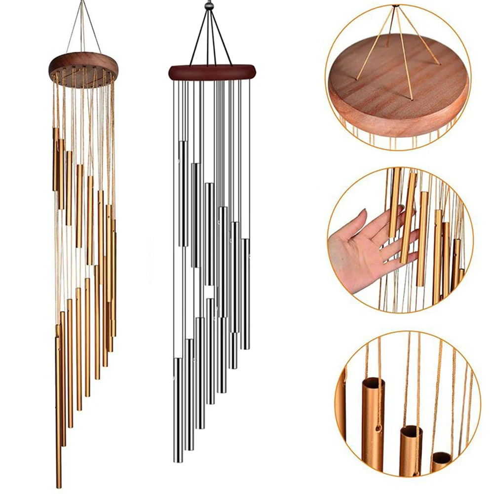 12 sinos de vento de tubo de a - Wind Chime Tubular avaliação e preço