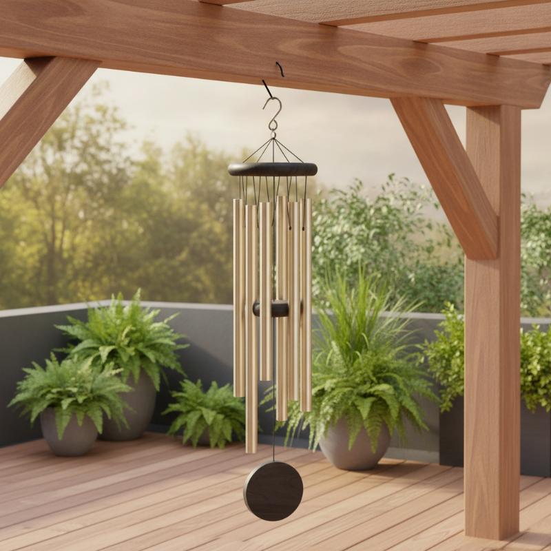Sino de Vento com Tag Octogona - Wind Chime Tubular avaliação e preço