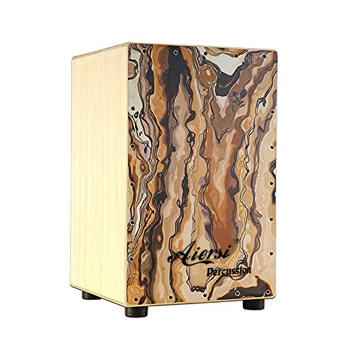 Cajon de Madeira Colorido, Ins - Musical Instrument Percussion avaliação e preço
